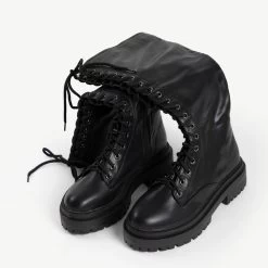RAID Reginal Lace Up Long Boot In Black 14 RAID Reginal Lace Up Long Boot In Black -Chic Shoes Shop reginal black 5