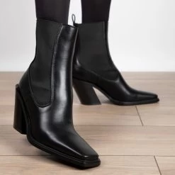 RAID Ribena Ankle Boot In Black -Chic Shoes Shop ribena black 4