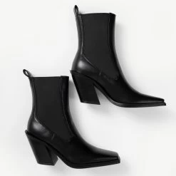 RAID Ribena Ankle Boot In Black -Chic Shoes Shop ribena black 5