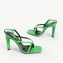 RAID Sabelle Strappy Heel In Green -Chic Shoes Shop sabelle green 5
