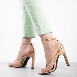 RAID Sabelle Strappy Heel In Nude -Chic Shoes Shop sabelle nude 4