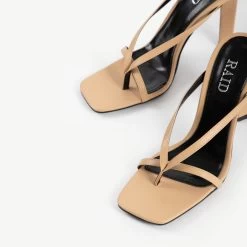 RAID Sabelle Strappy Heel In Nude -Chic Shoes Shop sabelle nude 6