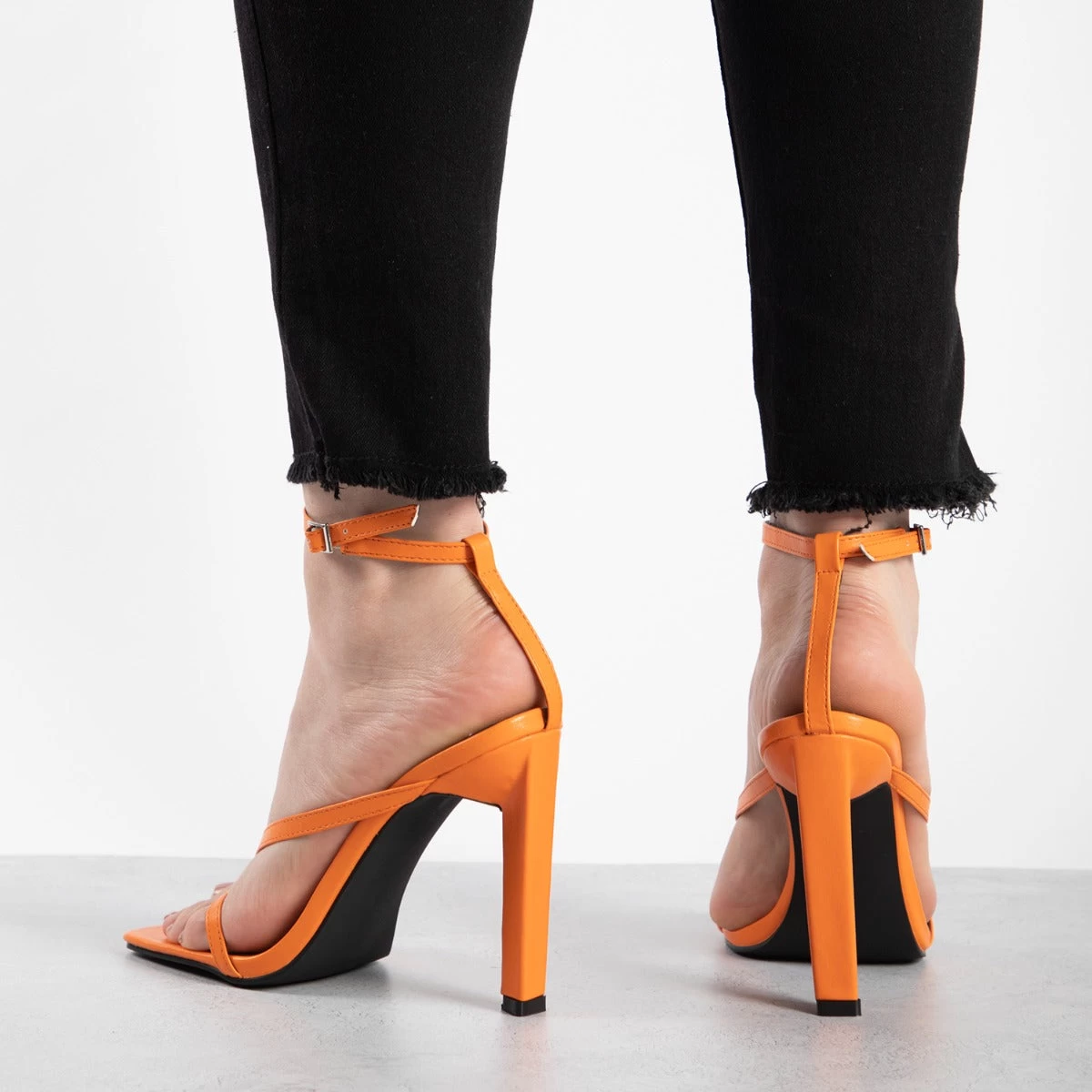 RAID Sabelle Strappy Heel In Orange 7 RAID Sabelle Strappy Heel In Orange - Image 5