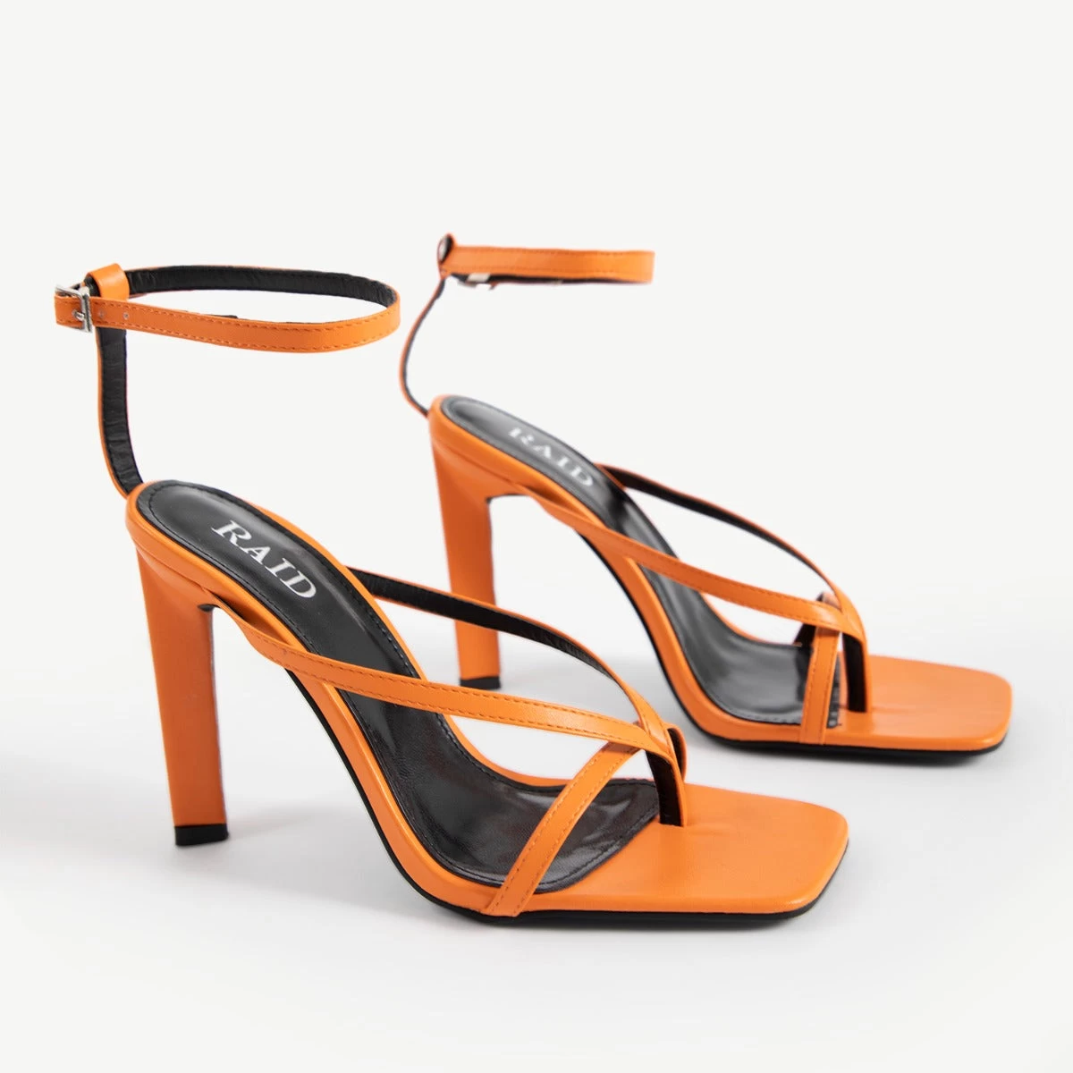 RAID Sabelle Strappy Heel In Orange 5 RAID Sabelle Strappy Heel In Orange - Image 3