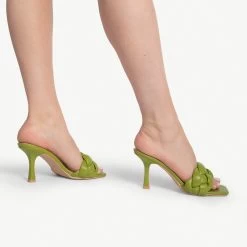 RAID Sandra Padded Mule In Apple Green -Chic Shoes Shop sandra apple green 4