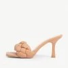 RAID Sandra Padded Mule In Beige -Chic Shoes Shop sandra beige 1