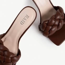 RAID Sandra Padded Mule In Brown -Chic Shoes Shop sandra brown 5