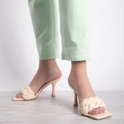 RAID Sandra Padded Mule In Butter Yellow -Chic Shoes Shop sandra butter yellow 4