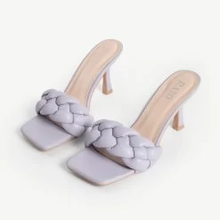 RAID Sandra Padded Mule In Lilac 18 RAID Sandra Padded Mule In Lilac -Chic Shoes Shop sandra lilac 5