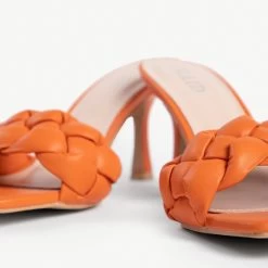 RAID Sandra Padded Mule In Orange -Chic Shoes Shop sandra orange 5