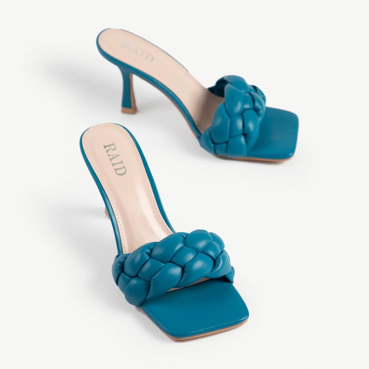 RAID Sandra Padded Mule In Teal 9 RAID Sandra Padded Mule In Teal - Image 7