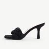 RAID Sandra Padded Mule In Black Towelling -Chic Shoes Shop sandra towelling black 1 1 1