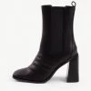 RAID Tabbie Block Heeled Boot In Black -Chic Shoes Shop tabbie black 1