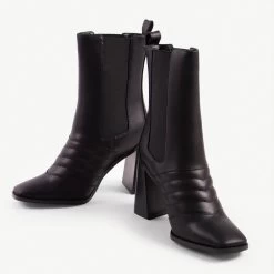 RAID Tabbie Block Heeled Boot In Black 9 RAID Tabbie Block Heeled Boot In Black -Chic Shoes Shop tabbie black 4