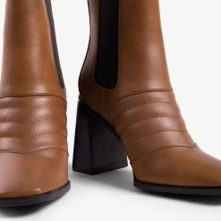 RAID Tabbie Block Heeled Boot In Taupe 16 RAID Tabbie Block Heeled Boot In Taupe -Chic Shoes Shop tabbie taupe 5