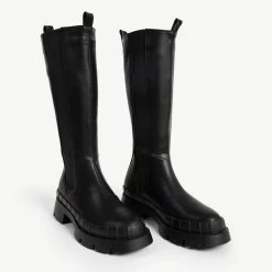 RAID Tinker Chunky Long Boot In Black -Chic Shoes Shop tinker black 3