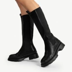 RAID Tinker Chunky Long Boot In Black -Chic Shoes Shop tinker black 5