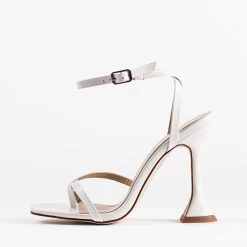 BEBO Trevia Sandal In White -Chic Shoes Shop trevia white