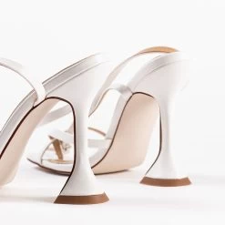 BEBO Trevia Sandal In White -Chic Shoes Shop trevia white 3