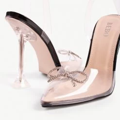 BEBO Venesa Perspex Heel In Black 8 BEBO Venesa Perspex Heel In Black -Chic Shoes Shop vanesa black 2
