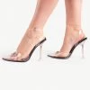 BEBO Venesa Perspex Heel In Black -Chic Shoes Shop vanesa black 3