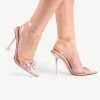BEBO Venesa Perspex Heel In Nude -Chic Shoes Shop vanesa nude 4