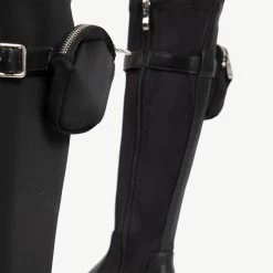 RAID Zyon Chunky Long Boot In Black -Chic Shoes Shop zyon black pu 6 1